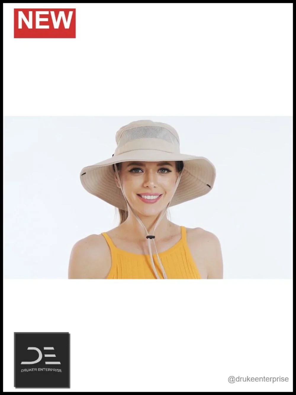 Bucket Sun Hat with Ponytail Hole UPF 50+ Waterproof for Women Hiking Fishing